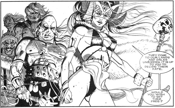 Conan panel with girl